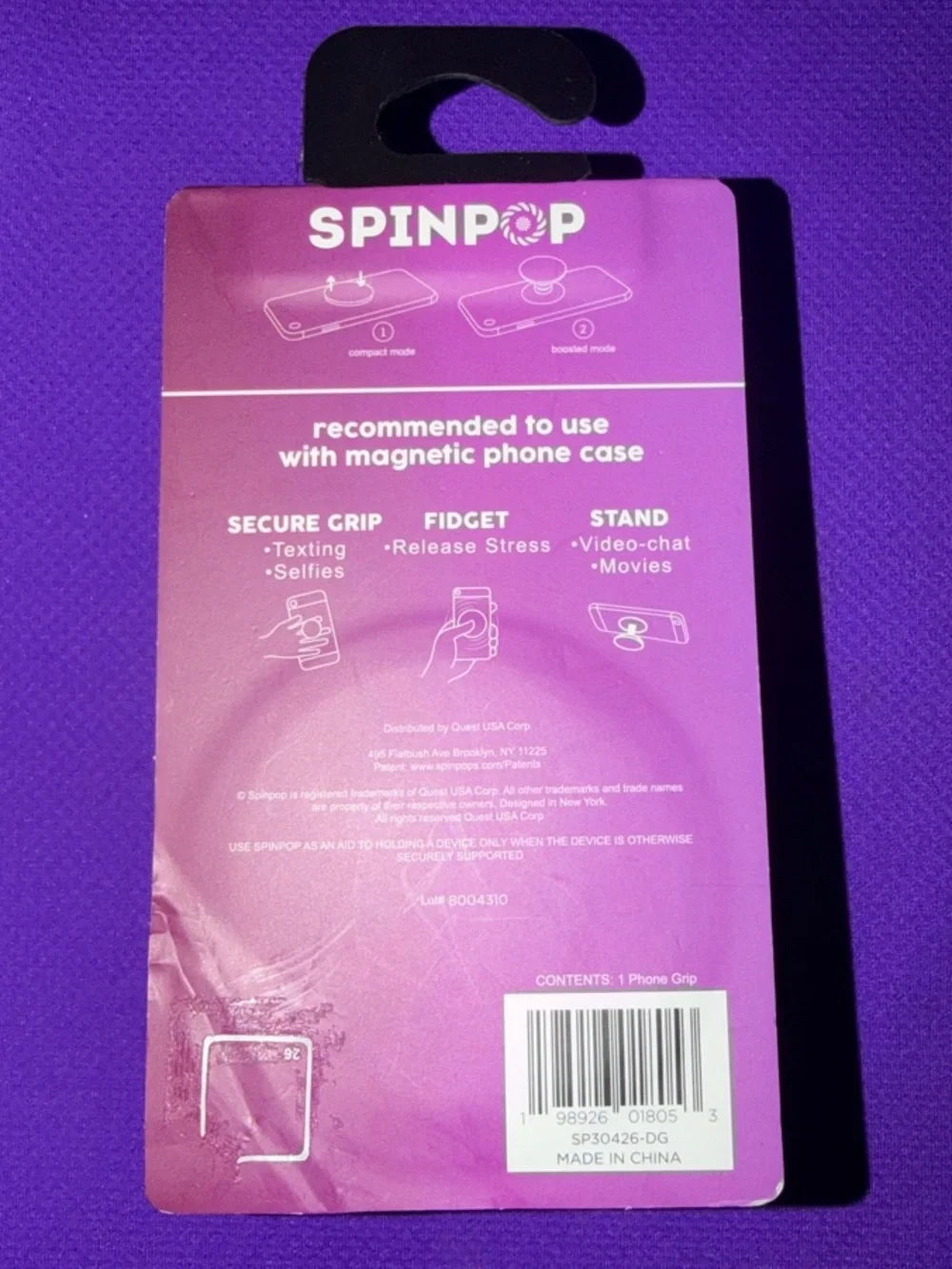 Magnetic Phone Grip - Pink